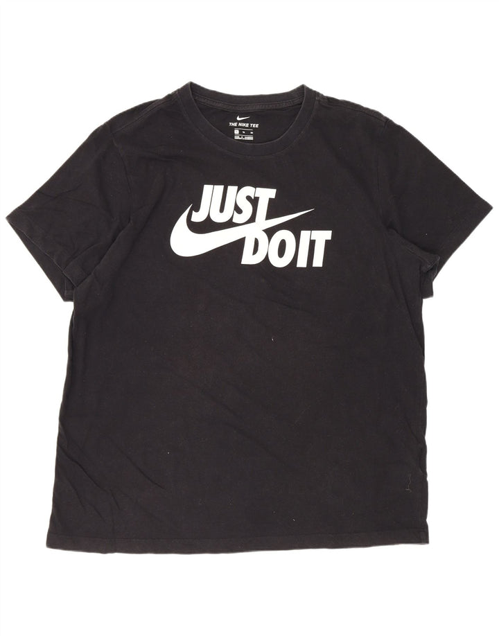 Męski T-shirt z grafiką Nike, XL, czarna, bawełniana