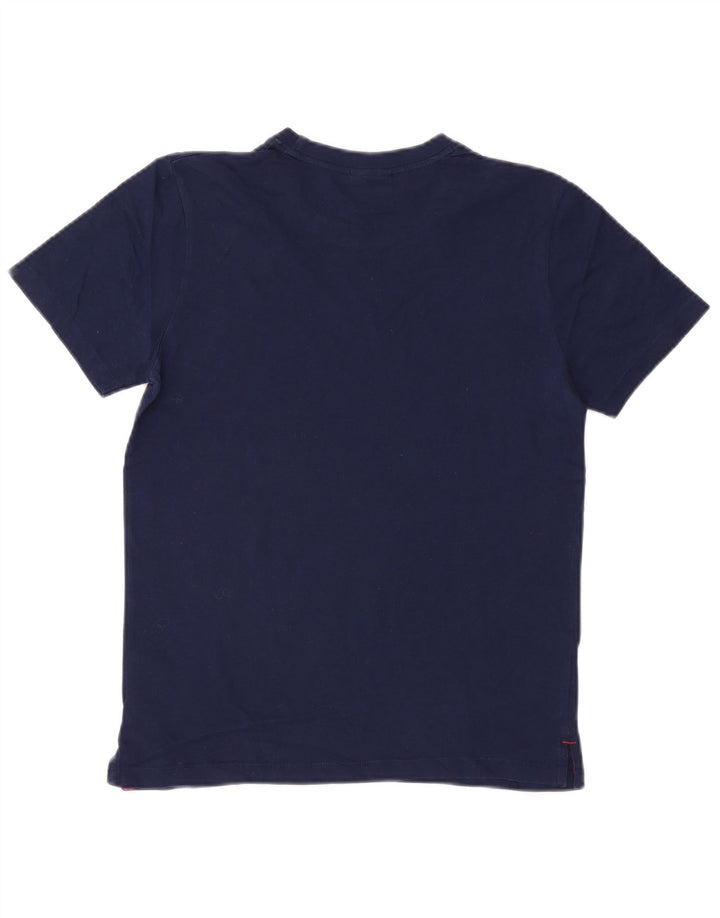 T-shirt męski Umbro, mały, granatowy, bawełniany