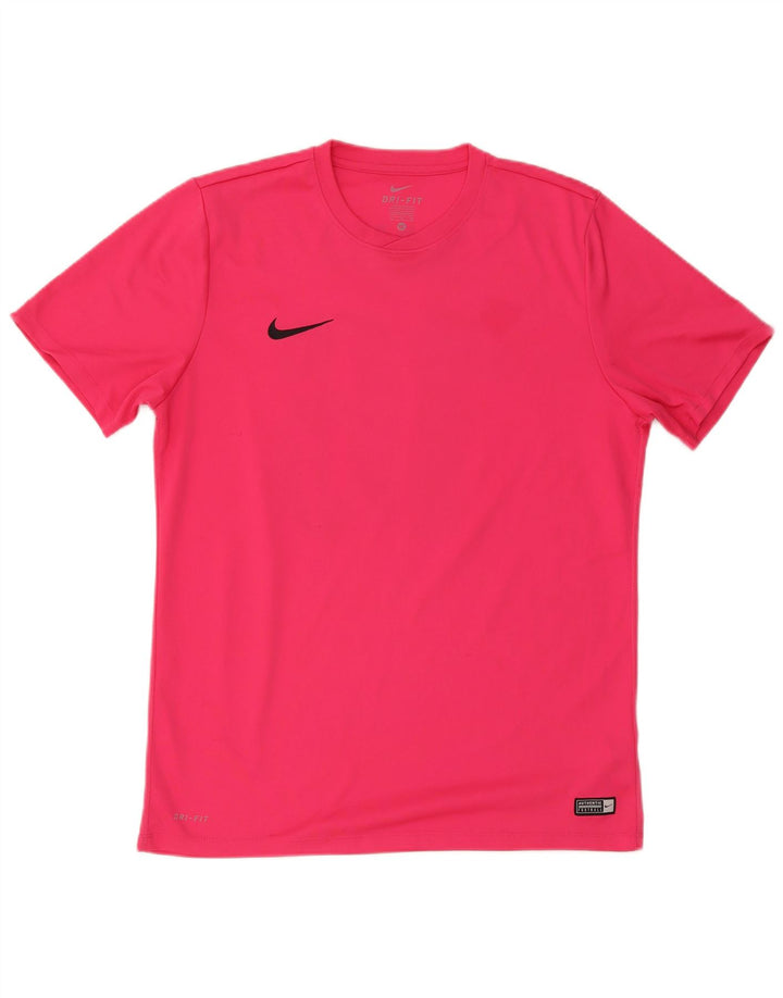 Męski T-shirt z grafiką Nike Dri Fit, XL, różowy, poliester