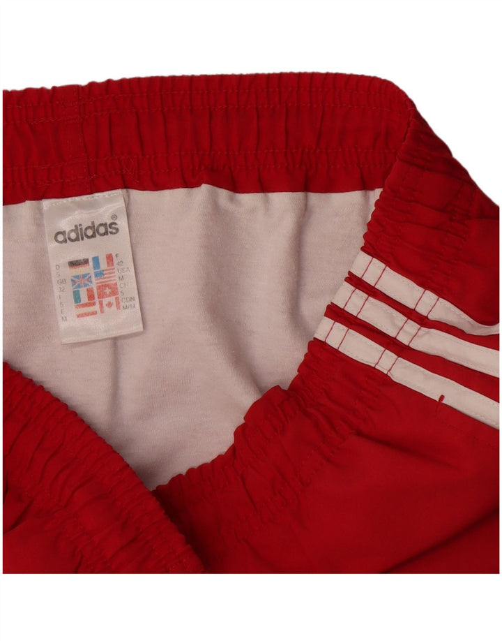 Męskie spodenki sportowe Adidas, poliester w czerwone paski