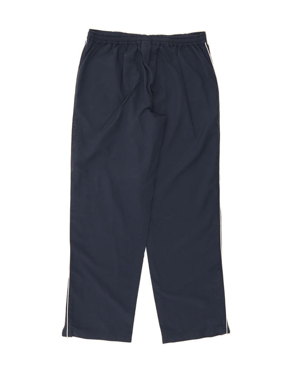 REEBOK Womens Tracksuit Trousers UK 14 Large Navy Blue Polyester