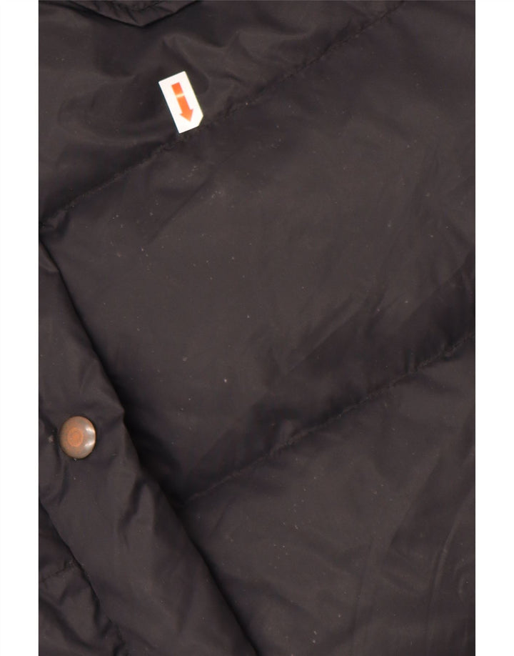 Damski ocieplany płaszcz GUESS UK 14, średni czarny nylon