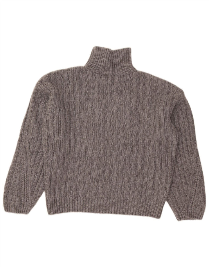 Sweter damski Massimo Dutti z golfem, UK 10, mały, szary