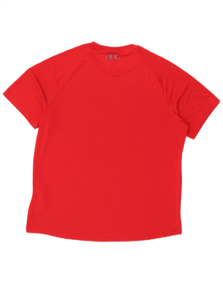 Under Armour Męski T-shirt Top Duży Czerwony Poliester Sport