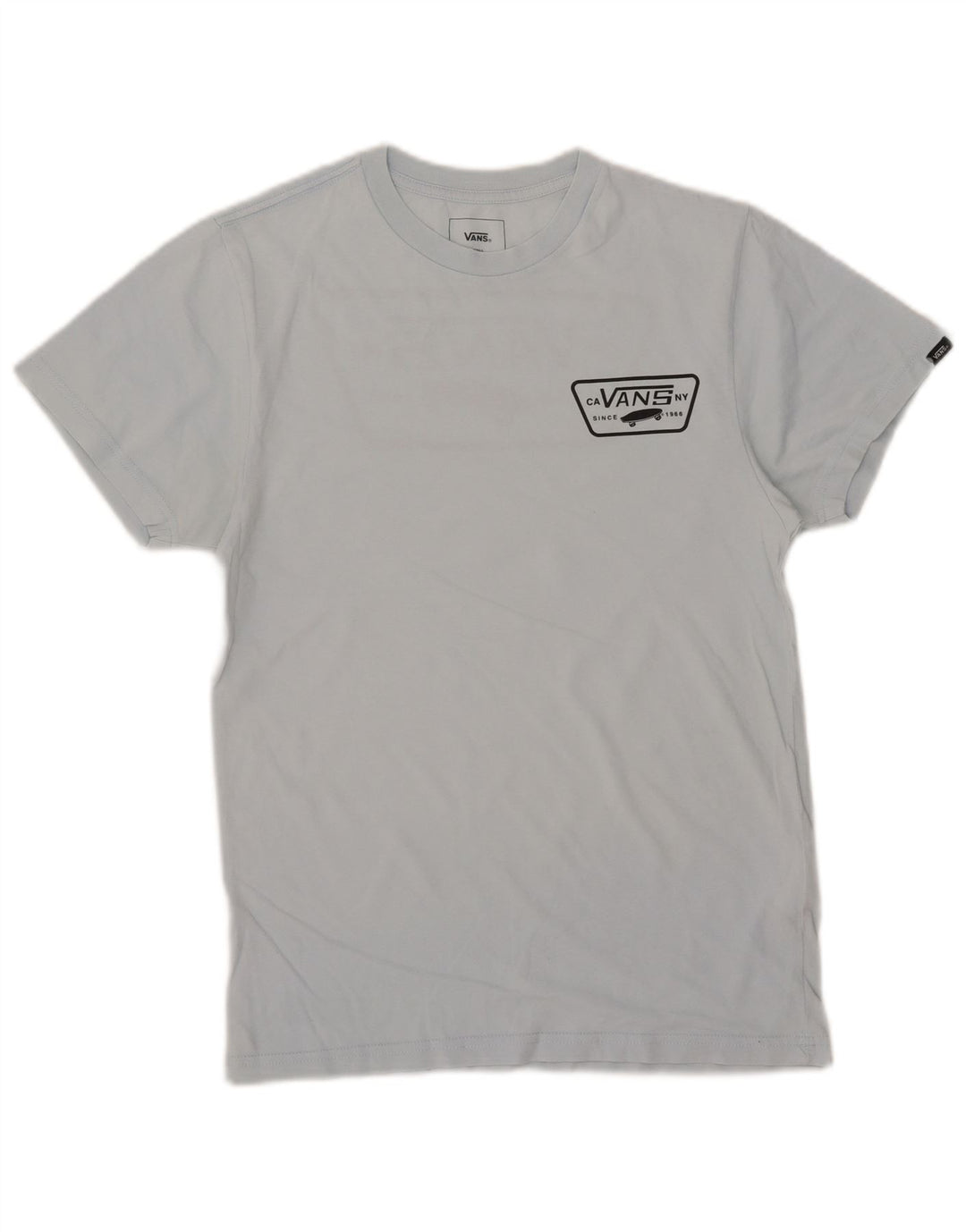 Męski T-shirt z grafiką Vans o dopasowanym kroju, mały, niebieski, bawełniany