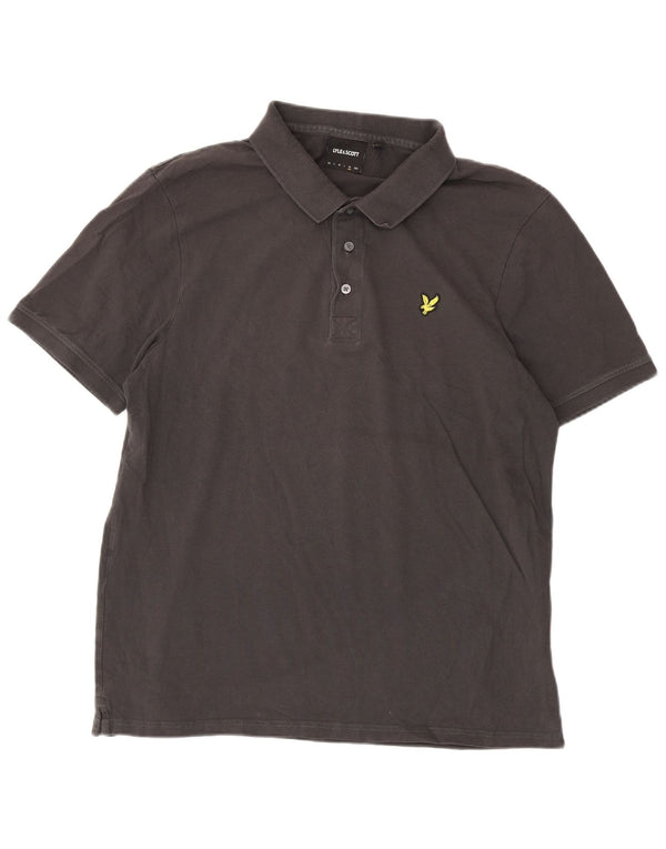 Męska koszulka polo Lyle & Scott XL, szara, bawełniana