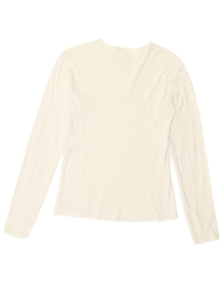 Top damski Champion, damski, klasyczny, z długim rękawem, UK 14, duży, biały