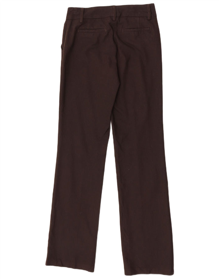 Spodnie damskie Benetton Straight Chino IT 40 Small W28 L34 Brązowy poliester