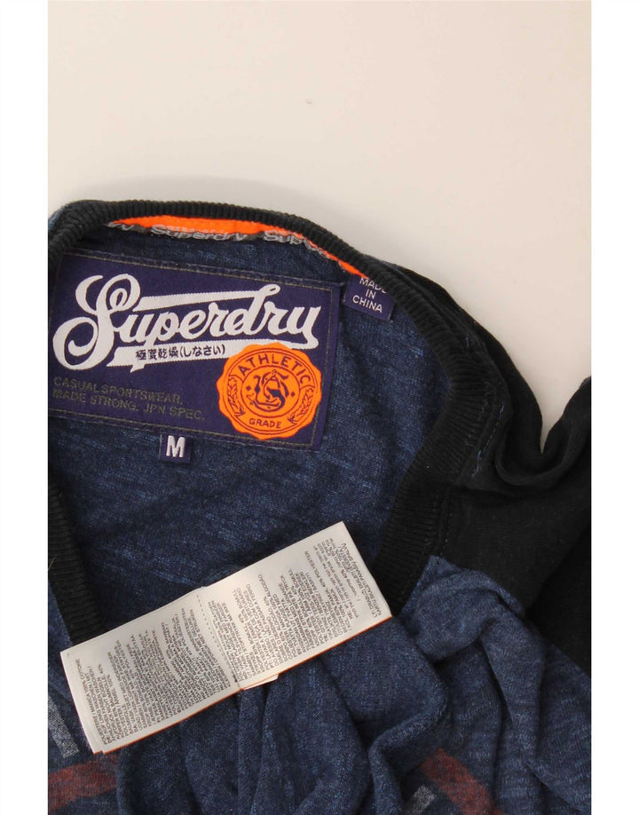 Męska koszulka z grafiką Superdry, bawełniana koszulka w kolorze średniego błękitu