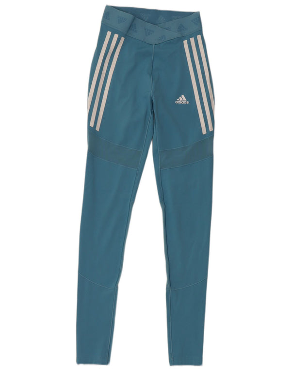 Damskie legginsy Adidas Graphic UK 4/6 XS Niebieskie