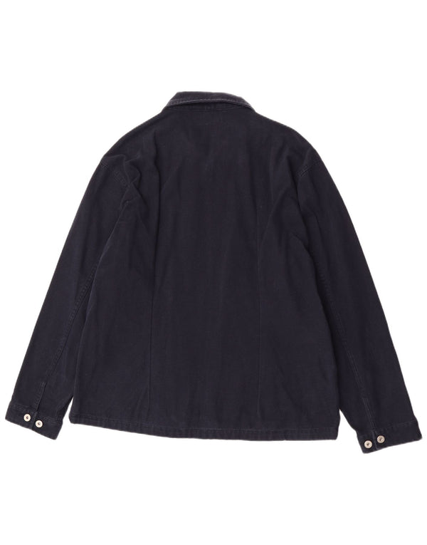 Męska kurtka bomber Sasch UK 42 XL, granatowa, bawełniana