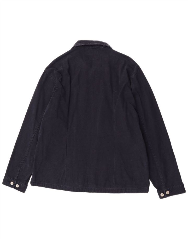 Męska kurtka bomber Sasch UK 42 XL, granatowa, bawełniana