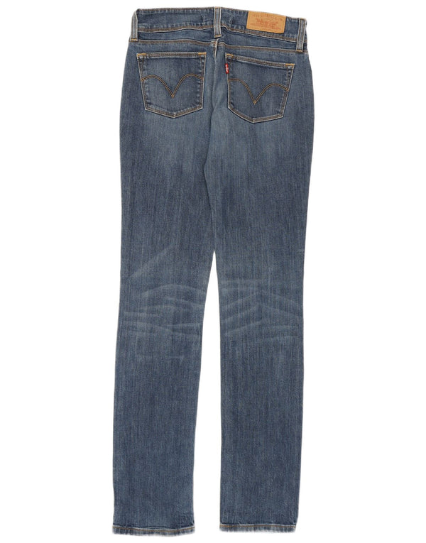 Damskie jeansy Levi's 571 Slim W27 L34 Niebieskie bawełniane