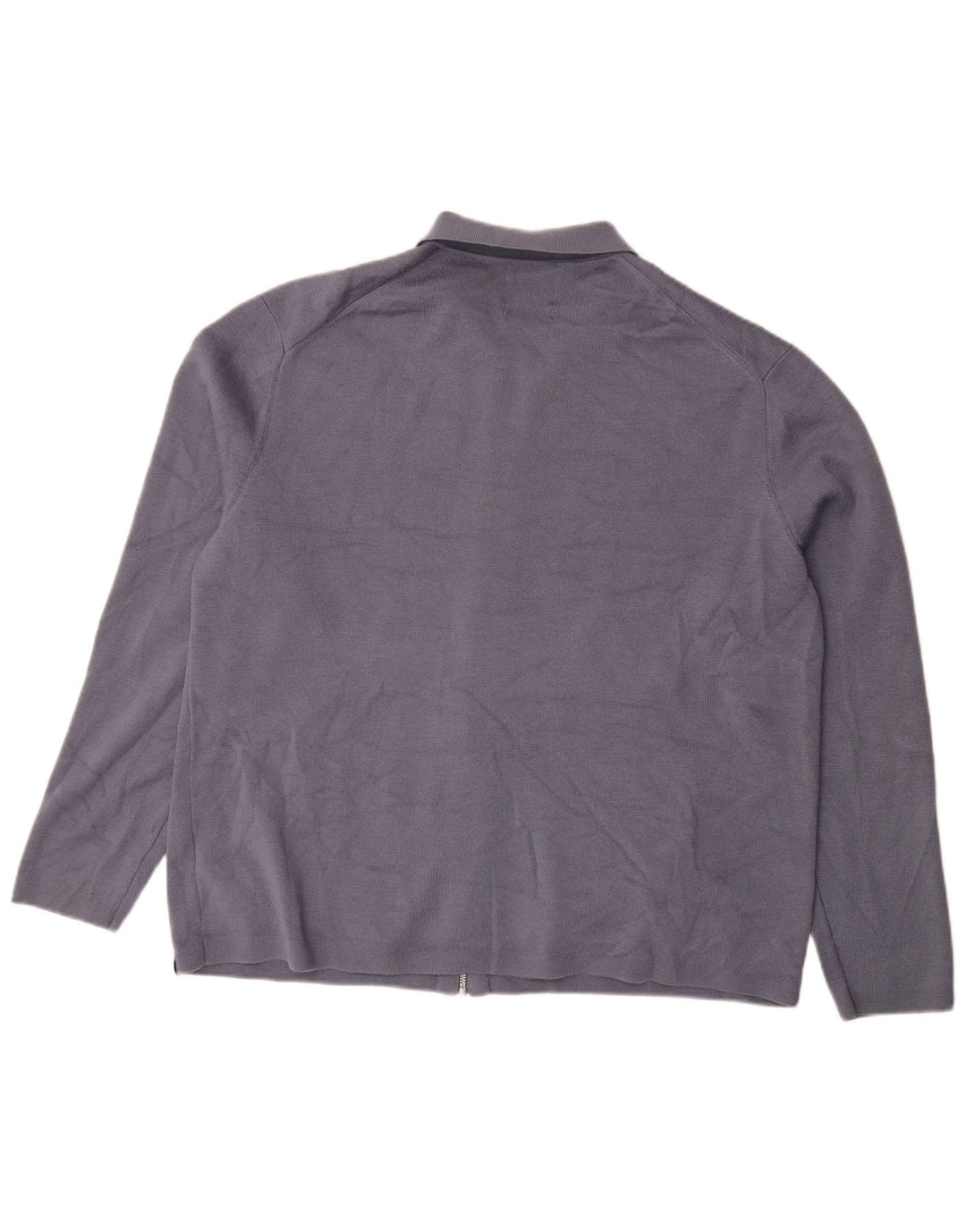 Marks & Spencer Męski sweter rozpinany XL, niebieska wełna merynosów
