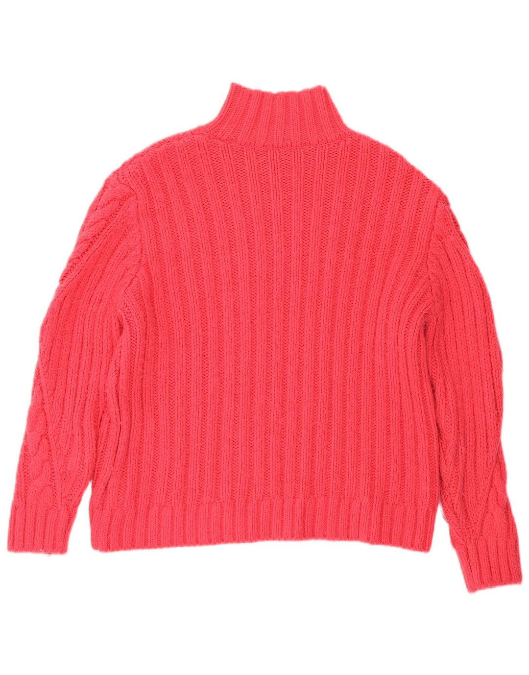 Marks & Spencer Damski sweter z golfem, UK 12, średni róż