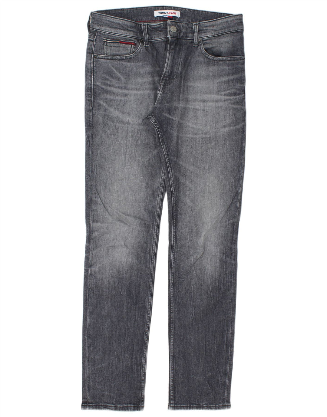 Męskie jeansy slim fit TOMMY HILFIGER W30 L32 Szara bawełna