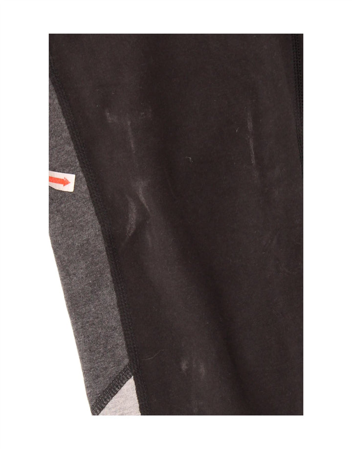 Legginsy damskie REEBOK UK 10, małe, czarne, bawełniane z blokami kolorów