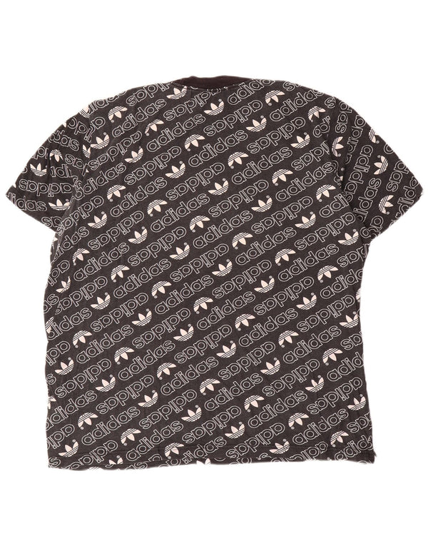Adidas Męska koszulka graficzna Top XL Czarna bawełniana