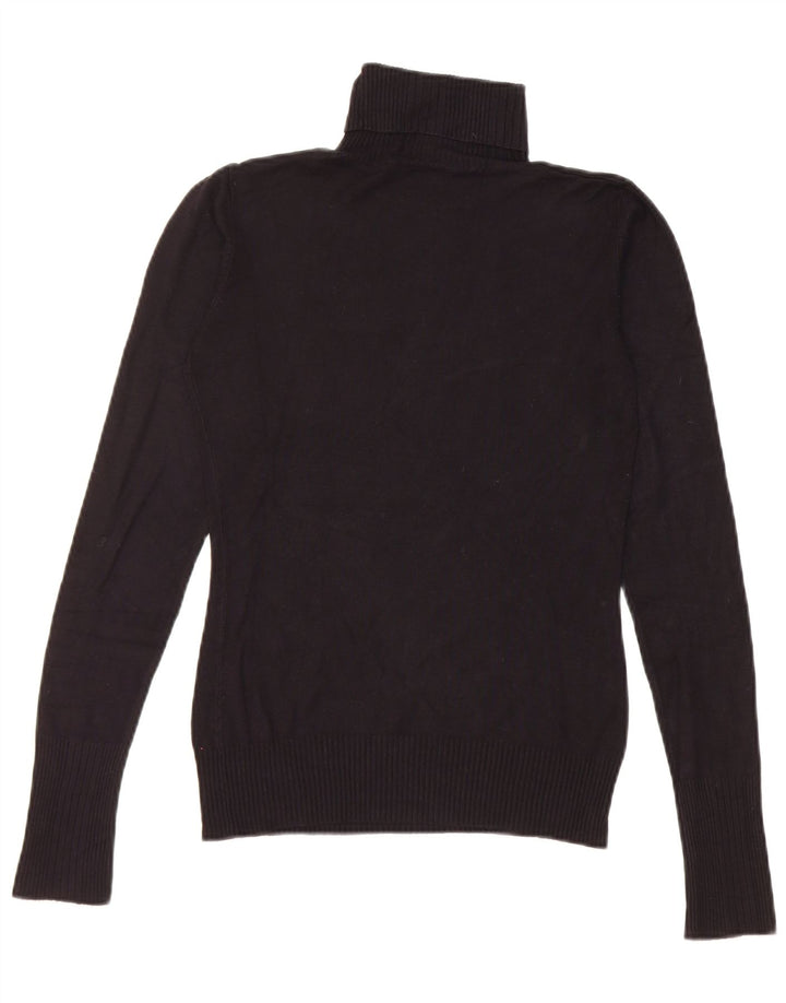 Damski sweter Guess z grafiką i okrągłym dekoltem UK 8, mały, czarny