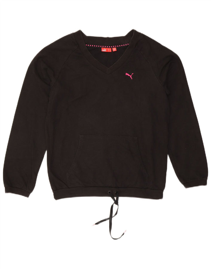 Damski sweter oversize Puma UK 10, mały, czarny, bawełniany