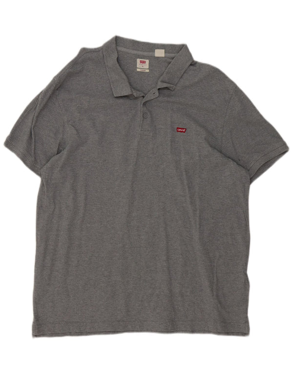 Męska standardowa koszulka polo Levi's XL, szara, bawełniana