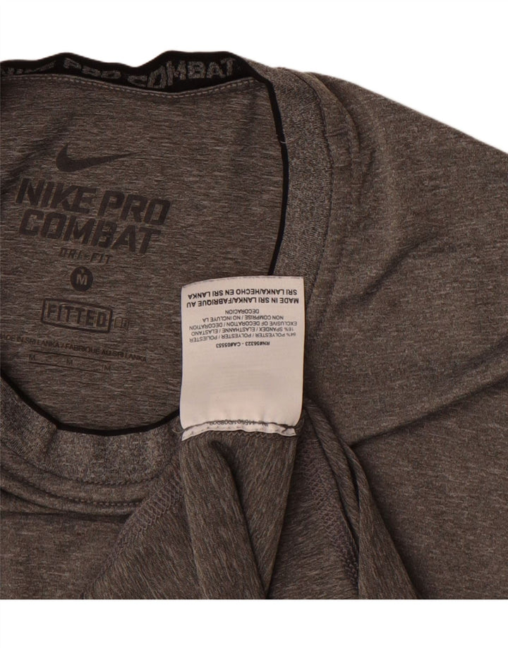 NIKE Mens Dri Fit T-Shirt Top Medium Grey Polyester Vintage Nike and Second-Hand Nike from Messina Hembry 