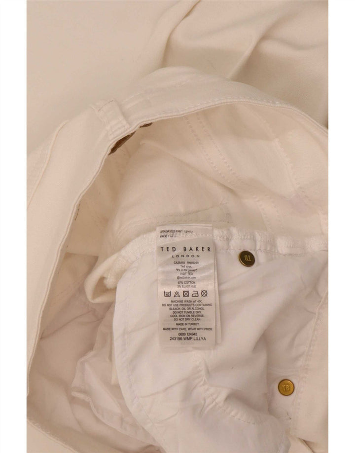 Damskie jeansy slim Ted Baker W28 L26 Białe bawełniane
