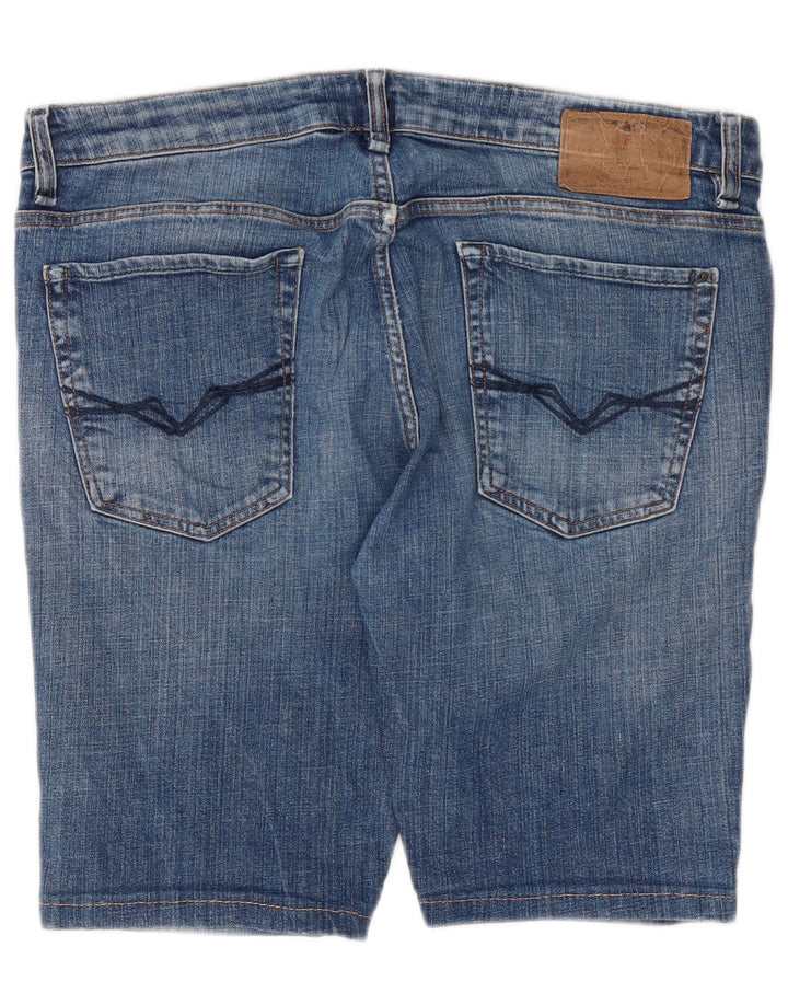 Męskie spodenki jeansowe Guess W36, duże, niebieskie, bawełniane