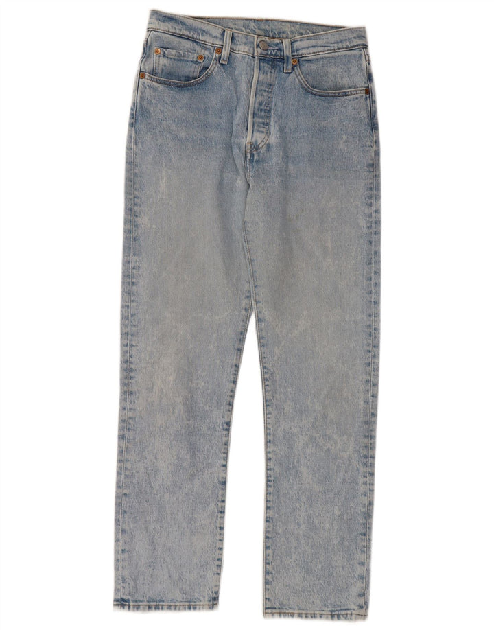 Męskie proste dżinsy LEVI'S W27 L28 Niebieskie bawełniane