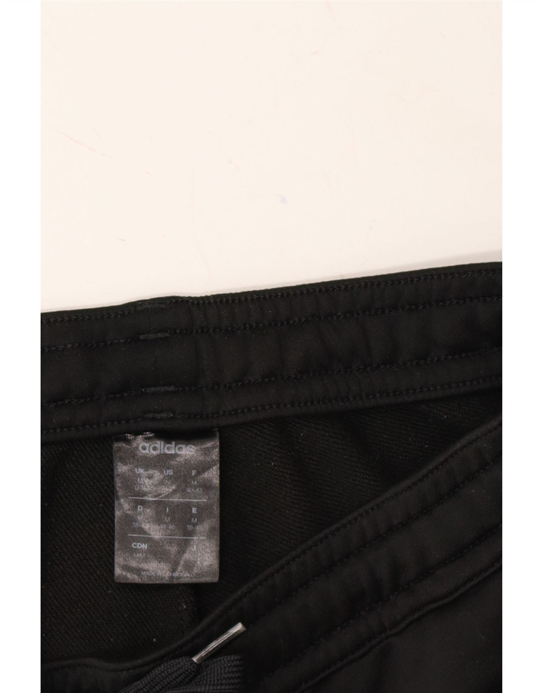 ADIDAS Womens Tracksuit Trousers Joggers UK 12/14 Medium  Black Polyester Vintage Adidas and Second-Hand Adidas from Messina Hembry 