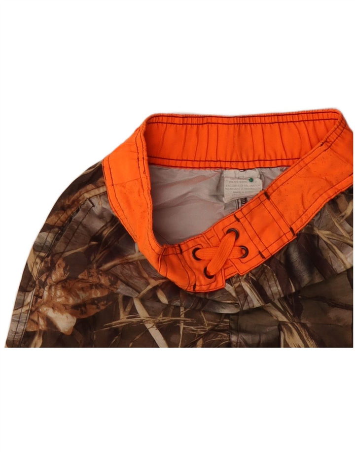 Chłopięce spodenki kąpielowe VINTAGE 4-5 lat, brązowy kamuflaż, poliester