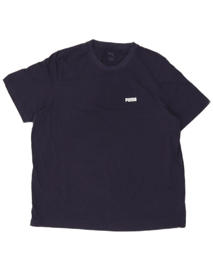 T-shirt męski Puma Top XL, granatowy, bawełniany