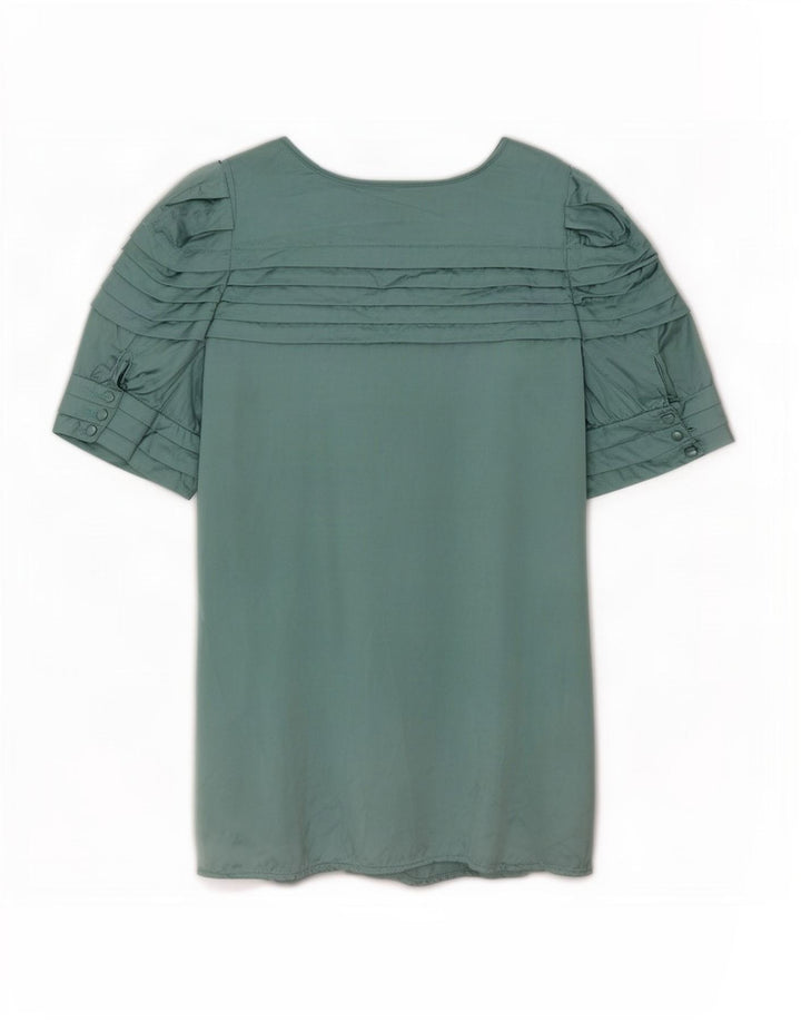Damski top tunikowy Reiss UK 10 Small, zielony, jedwabny