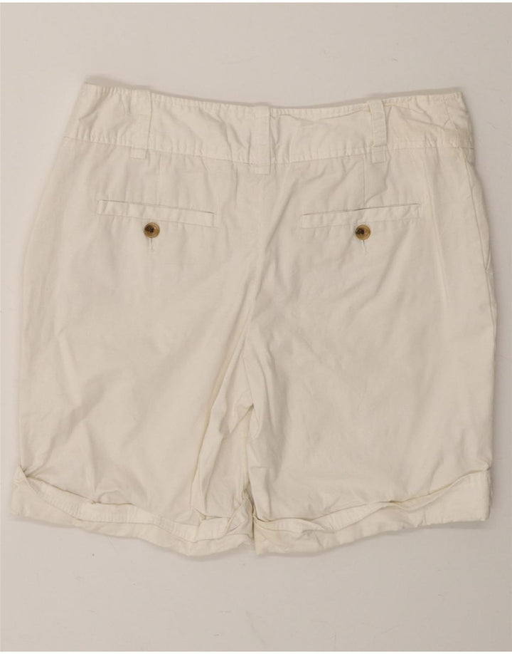 MOSSIMO Womens Casual Shorts US 8 Medium W30 White Cotton Vintage Mossimo and Second-Hand Mossimo from Messina Hembry 