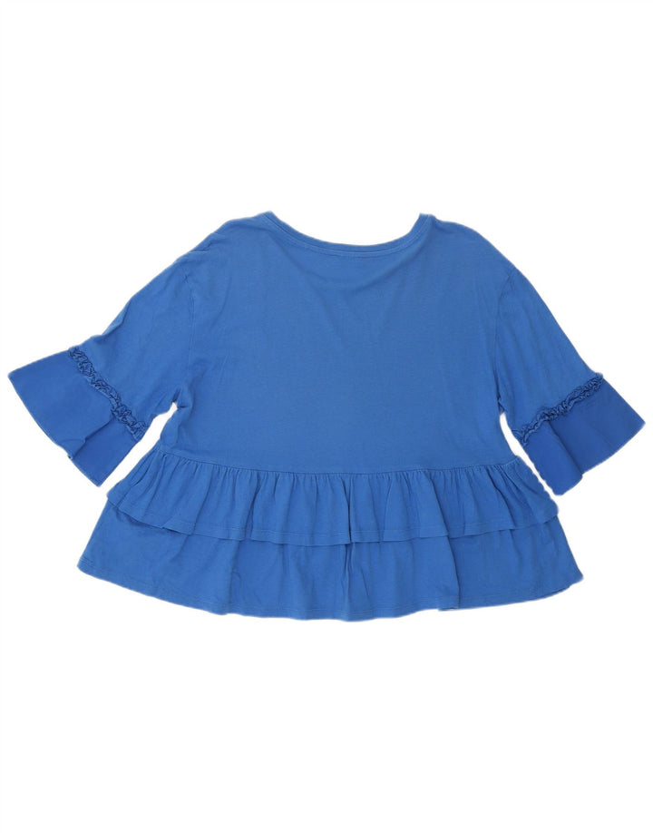 Damska krótka koszulka Benetton UK 12 Medium Blue