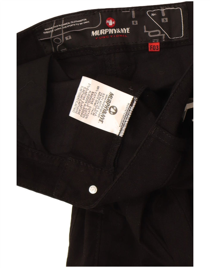 Damskie spodnie typu slim casual Murphy & Nye W33 L33 Czarna bawełna