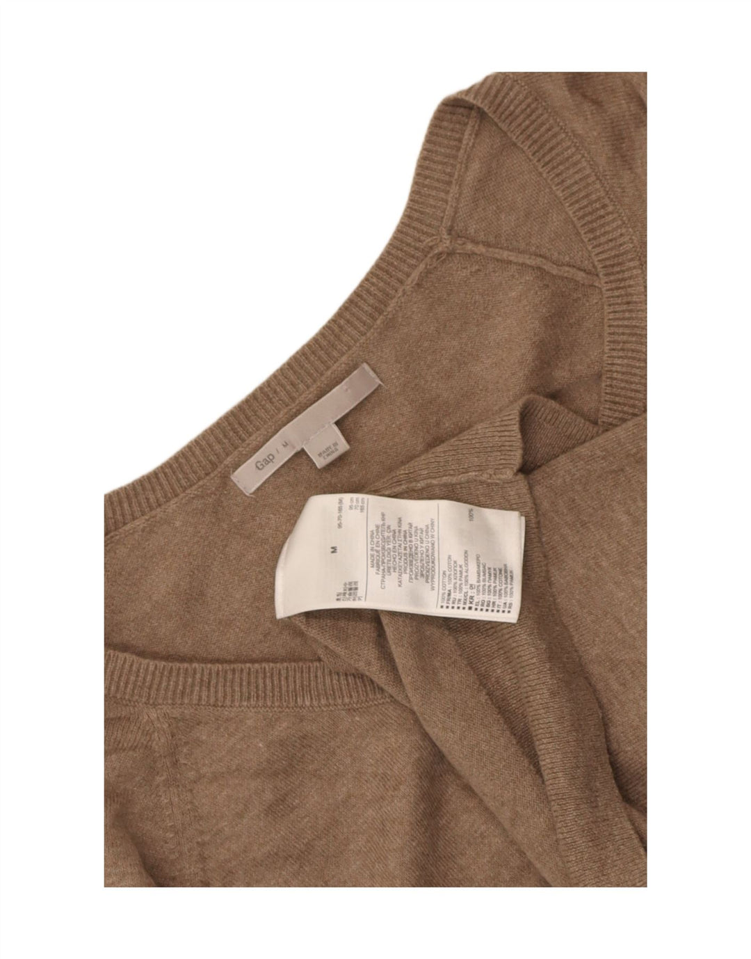 Sweter damski Gap Cardigan UK 12 Średni brązowy bawełniany