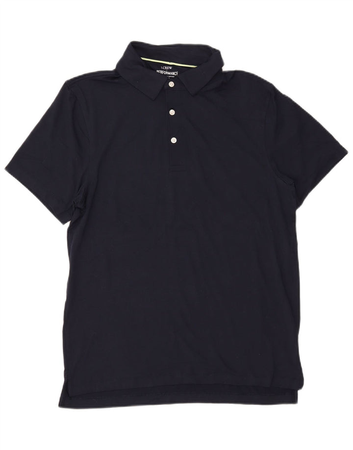 Męska koszulka polo J. CREW, średni granatowy poliester