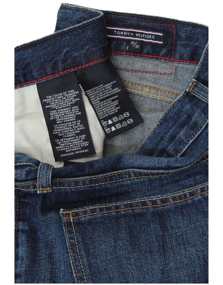 Męskie proste dżinsy TOMMY HILFIGER W32 L32 Niebieskie bawełniane