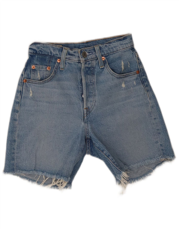 Damskie spodenki jeansowe Levi's 501 w trudnej sytuacji W23 2XS Niebieska bawełna