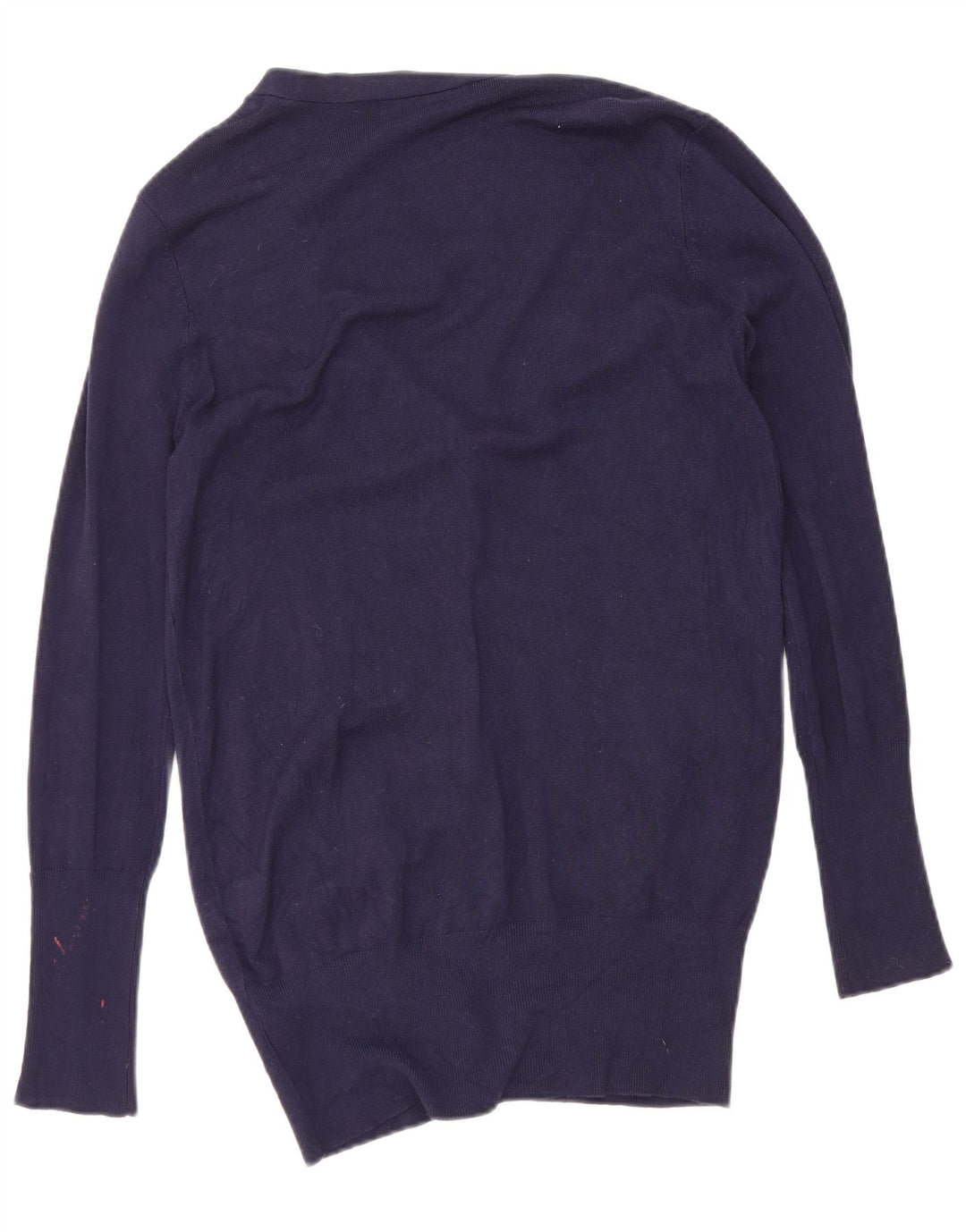 Sweter damski Zara Cardigan UK 16, duży granatowy sztuczny jedwab