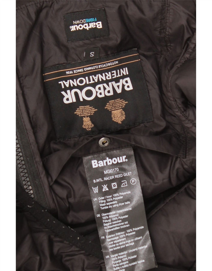Męska wyściełana kamizelka Barbour UK 36 Small, czarna, poliamid