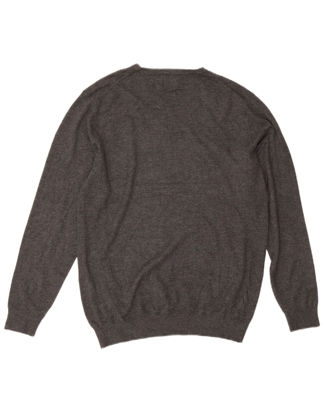 Męski sweter Zara z dekoltem w kształcie litery V, średnioszara wiskoza