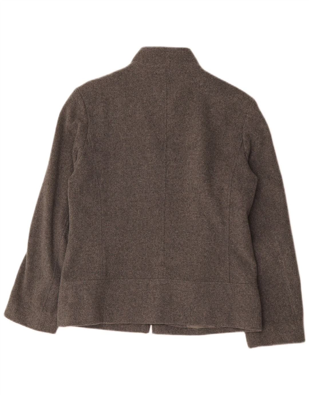 Marks & Spencer Damska kurtka bomberka oversize UK 10, mała, szara wełna