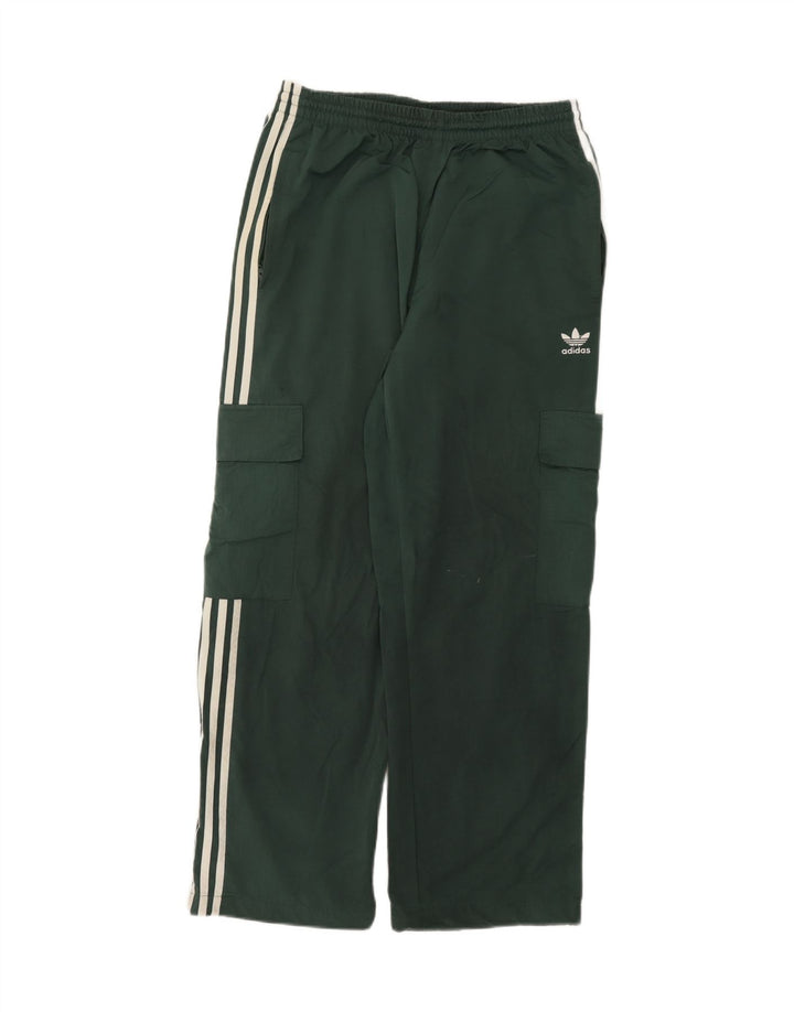 Męskie spodnie dresowe Adidas Cargo, średni zielony poliamid