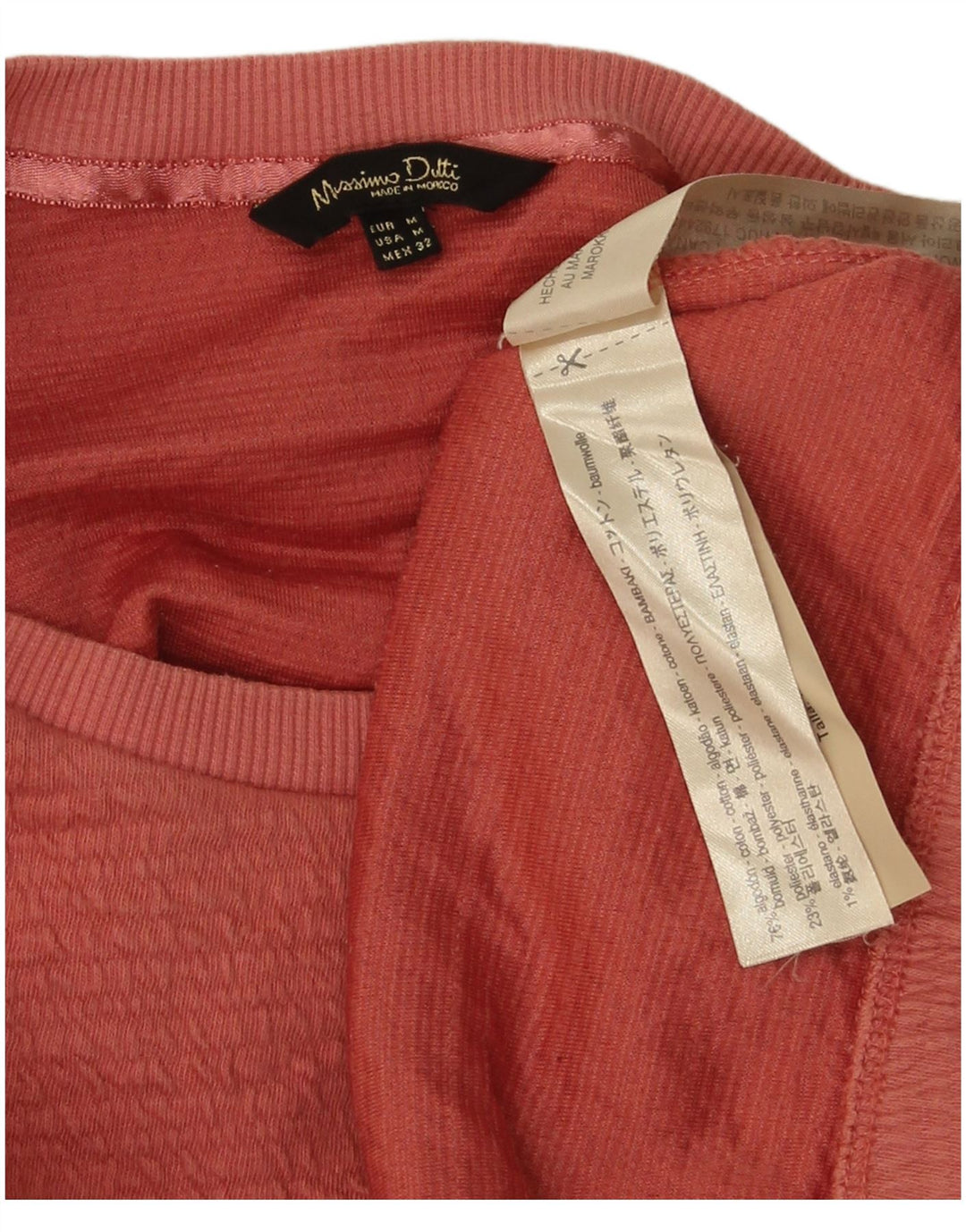Damska bluza Massimo Dutti, UK 14, średnia, pomarańczowa bawełna