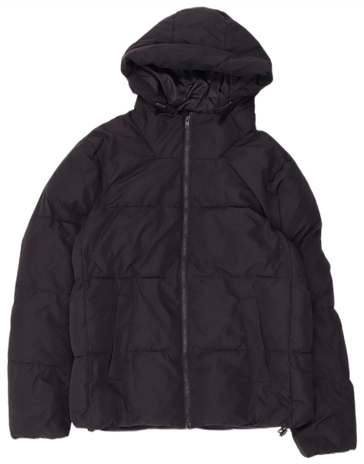 Męska ocieplana kurtka z kapturem French Connection UK 38, średni granat