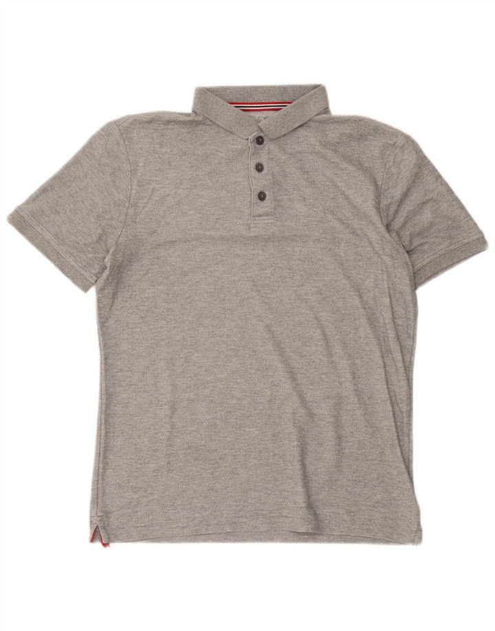 Męska koszulka polo do golfa Calvin Klein, średnio szara, nakrapiana