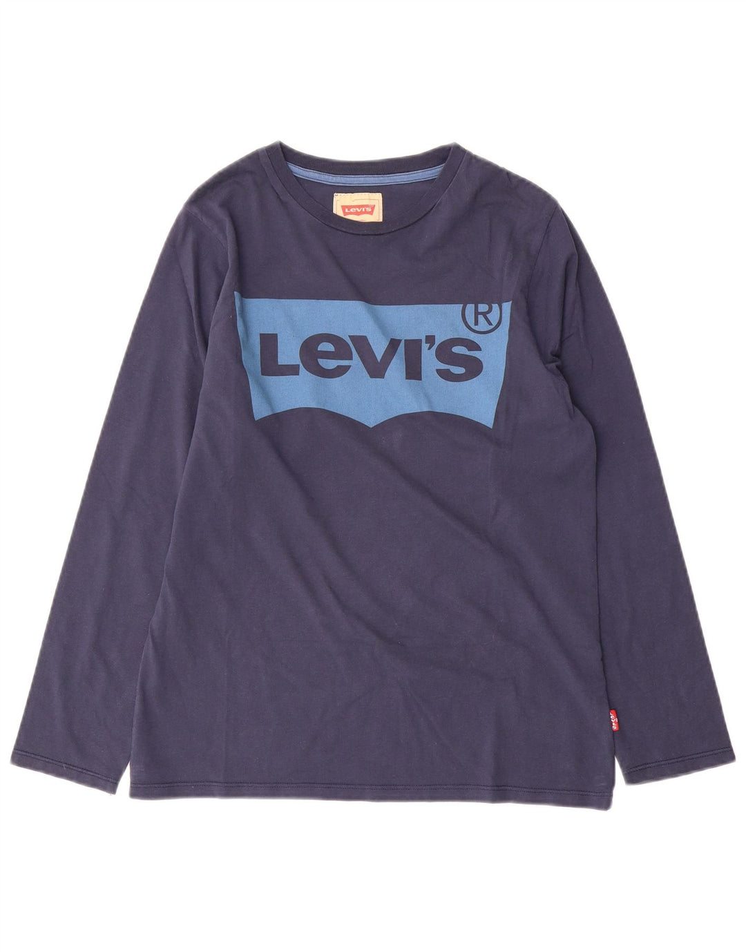 Chłopięcy top z grafiką Levi's z długim rękawem 13-14 lat, granatowa, bawełniana