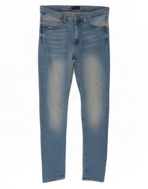 Zara Mens Skinny Jeans EU 42 Large W32 L29 Blue Cotton